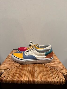 Women’s Vans Patchwork Colorblock Low-Top Sneakers - Multi size 6.5